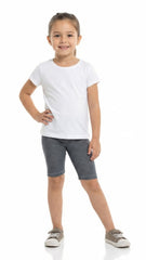 OKAIDI Girls Textured Printed shorts