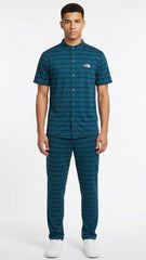 TNF Mens Dri Fit Striped Performance Shirt