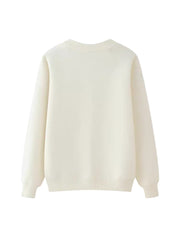 Ribbon Bowknot Oversized Pullover