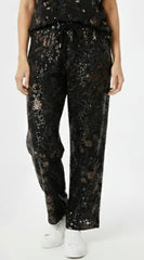 SPF Relaxed Fit Floral Sequin Loungewear Set