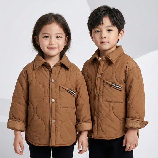 KXNDK KIDS MUST BE HAPPY PUFFER JACKET