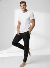 زیڈ آر مینز ٹیکسچرڈ بلیک ٹراؤزر