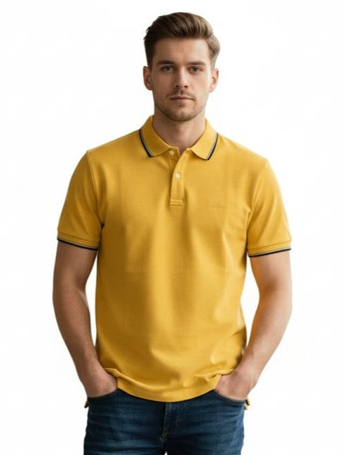 S.OLIVER MENS POCKET LOGO POLO