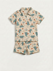 RESERVED Boys Dino Mite Polo & Shorts Set