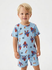 RESERVED Boys Marvel Spider Man T-Shirt & Shorts Set