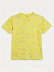 M&S Girls Graphic Print Short Sleeve T Shirt
