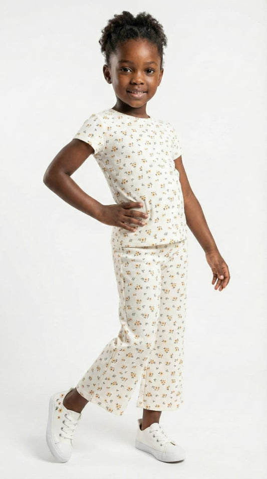 OKAIDI Girls Floral Two Piece Set