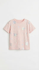 M&S Girls Happy Everyday Holographic Star Print T Shirt