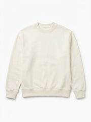 Kids' Off-White Solid Crewneck Sweatshirt