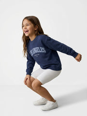 Girls' 2-Piece Graphic Sweatshirt & Shorts Set