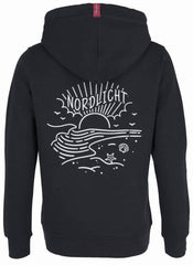 KLEINIGKEIT WOMENS NORDLICHT BACK PRINT HOODIE