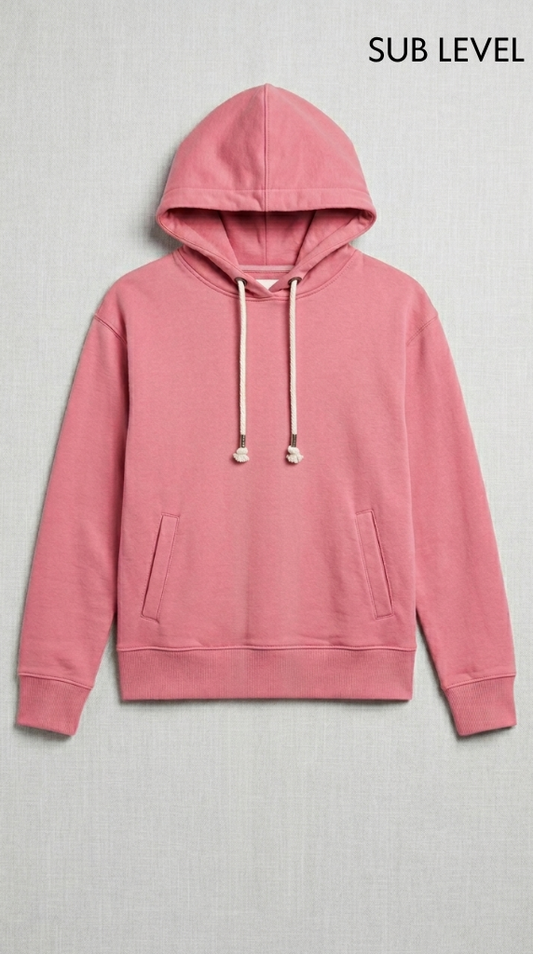 SUB LEVEL WOMENS BASIC PINK HOODIE