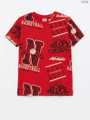 LC Waikiki "Athletic Dept" Basketball Boys Red T-Shirt