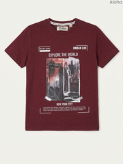 Boys' "New York City" Urban Graphic Short Sleeve T-Shirt