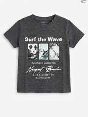 Boys' "Surf the Wave" Graphic Short Sleeve T-Shirt