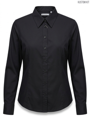 Kustom Kit Women's Black Long-Sleeved Shirt