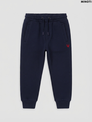 MINOTI Boys' Fleece Navy Blue Joggers | Casual Kids Activewear