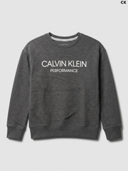 CK Kids' Charcoal Grey Performance Sweatshirt | Casual Activewear