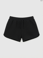 NEXT Kids' Black Drawstring Sweat Shorts | Casual Activewear