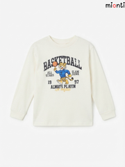Kids BASKETBALL Tiger Graphic Long-Sleeve T-Shirt – mionti
