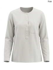 Flok Grey Striped Long-Sleeve Shirt