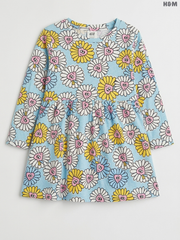 H&M Girls' Happy Daisy Print Jersey Dress