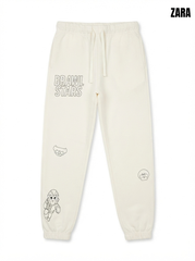 Kids' Brawl Stars Joggers | Cream Casual Sweatpants for Boys
