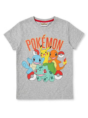 Boys Branded ' Grey Character Graphic Short-Sleeve Cotton Jersey T-Shirt| SM GARMENTS