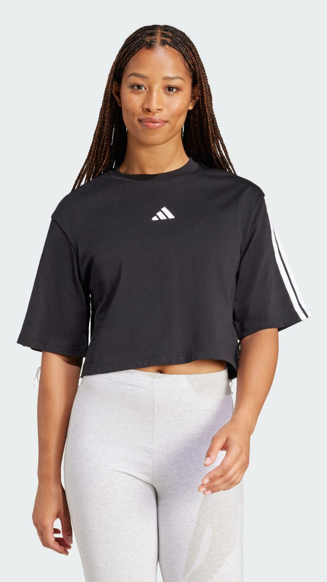 ADI Essentials 3 - Stripes Cotton Loose Tee - Smgarment's