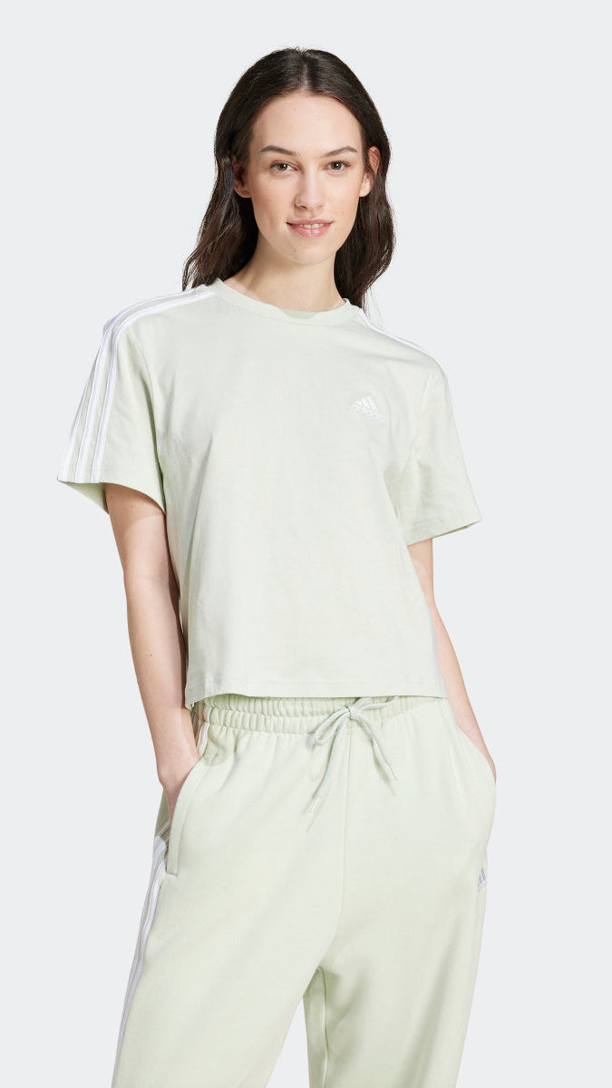 ADI Essentials 3 - Stripes Single Jersey Crop Top - Smgarment's