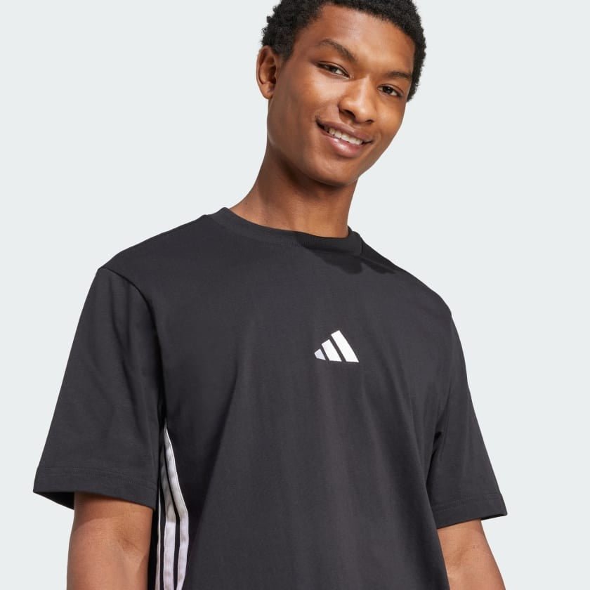 ADI Essentials 3 - Stripes Single Jersey T-Shirt - Smgarment's