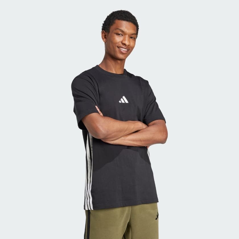 ADI Essentials 3 - Stripes Single Jersey T-Shirt - Smgarment's