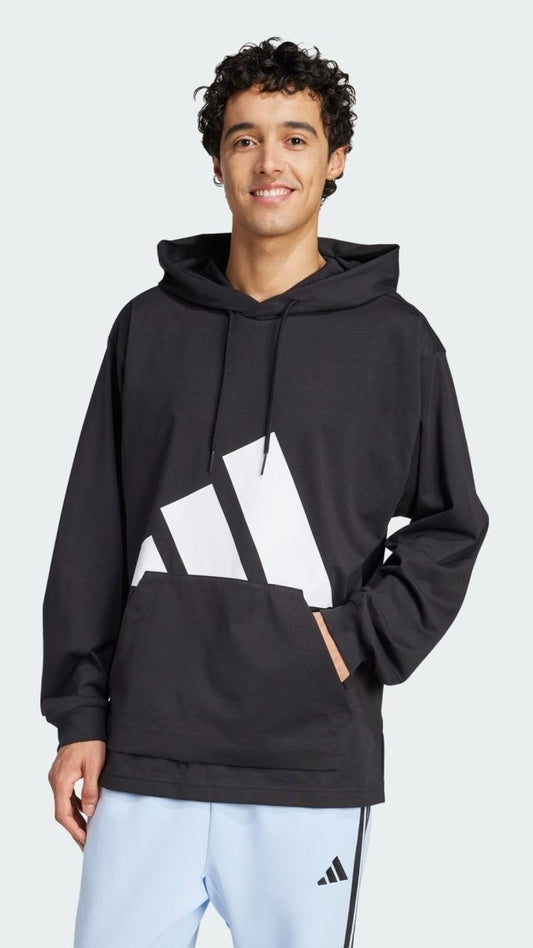 ADI Essentials Big Logo Single Jersey Hoodie - Smgarment's