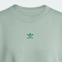 ADI Essentials Fleece Long Oversized Crew Sweatshirt - Smgarment's