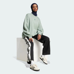 ADI Essentials Fleece Long Oversized Crew Sweatshirt - Smgarment's