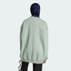 ADI Essentials Fleece Long Oversized Crew Sweatshirt - Smgarment's