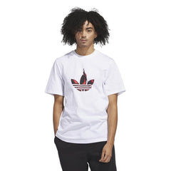 Men Trefoil Torch T-Shirt – White