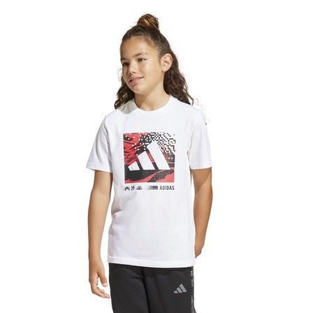 ADIDAS Unisex White Camo Graphic T-Shirt - Smgarment's