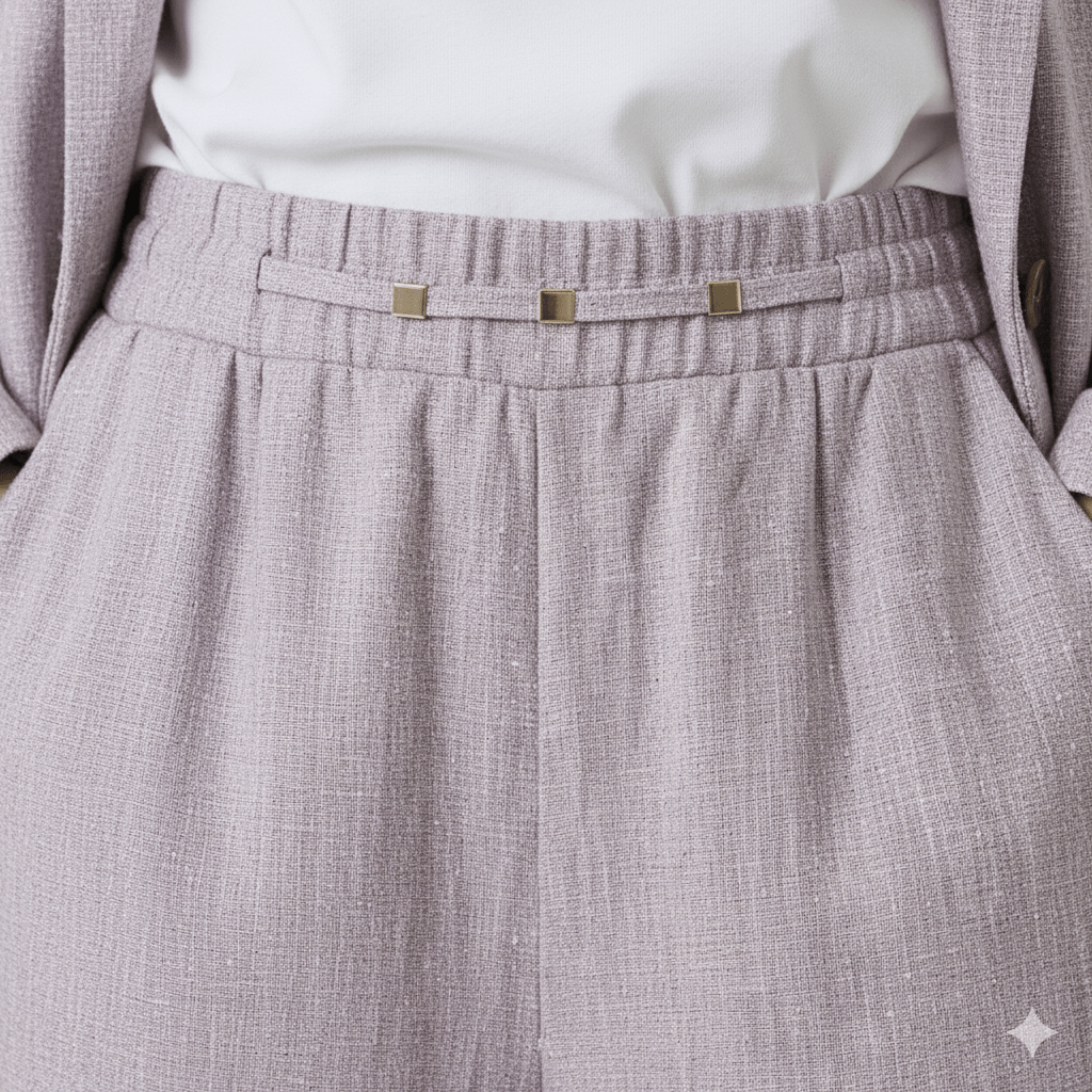 Airy Linen Blend Wide - Leg Women Trouser - Smgarment's