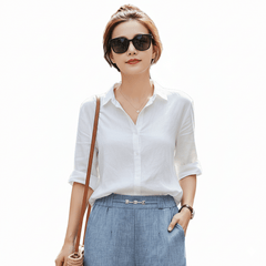 Airy Linen Blend Wide - Leg Women Trouser - Smgarment's