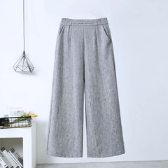 Airy Linen Blend Wide - Leg Women Trouser - Smgarment's