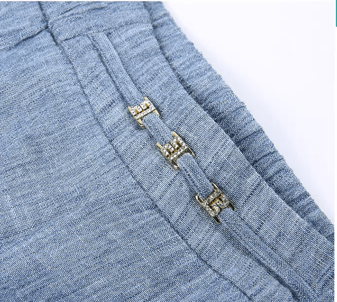 Airy Linen Blend Wide - Leg Women Trouser - Smgarment's