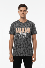 Alphar one men's Vintage men's grey graphic t shirt - Smgarment's