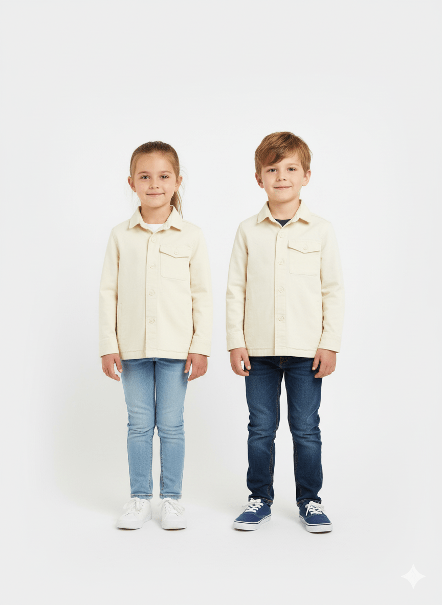 ALVARO A MORENO MANILA KIDS RAW OVERSHIRT - Smgarment's