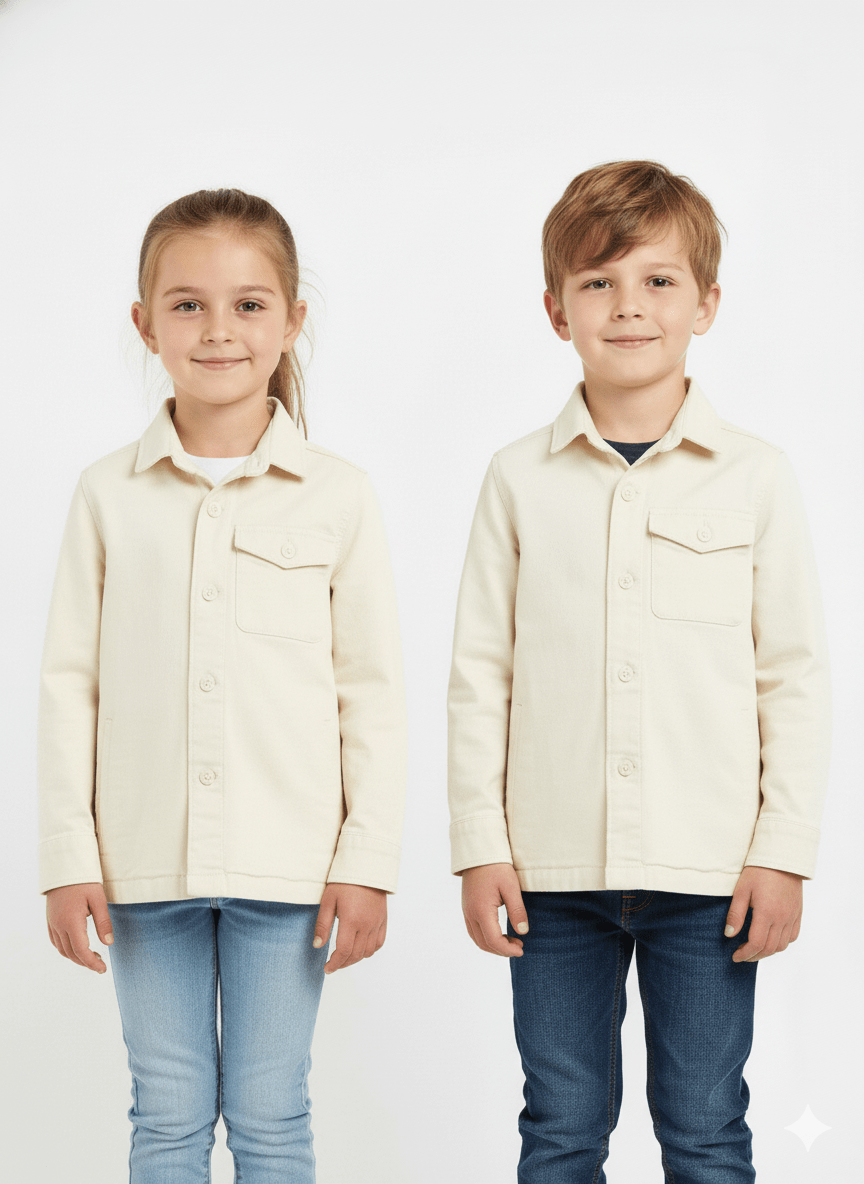 ALVARO A MORENO MANILA KIDS RAW OVERSHIRT - Smgarment's