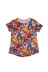 AMZ GIRLS CARTOONIC CHARACTER PRINTED T - SHIRT - Smgarment's