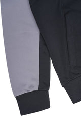 AVIATOR KIDS Color - Block Zip - Up Hoodie – Graphite & Charcoal - Smgarment's