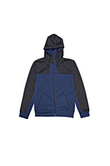 AVIATOR Kids Two - Tone Full Zip Hoodie – Navy & Black - Smgarment's