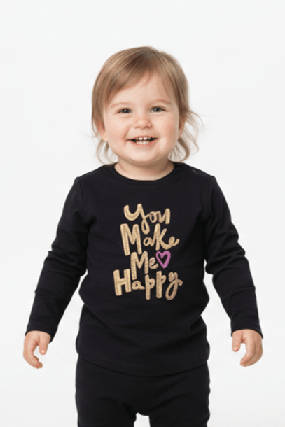 BABY GIRLS PRINTED FULL SLEEVED TEE - Smgarment's
