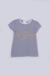 BABY STRIPED ROUND NECK TEE - Smgarment's
